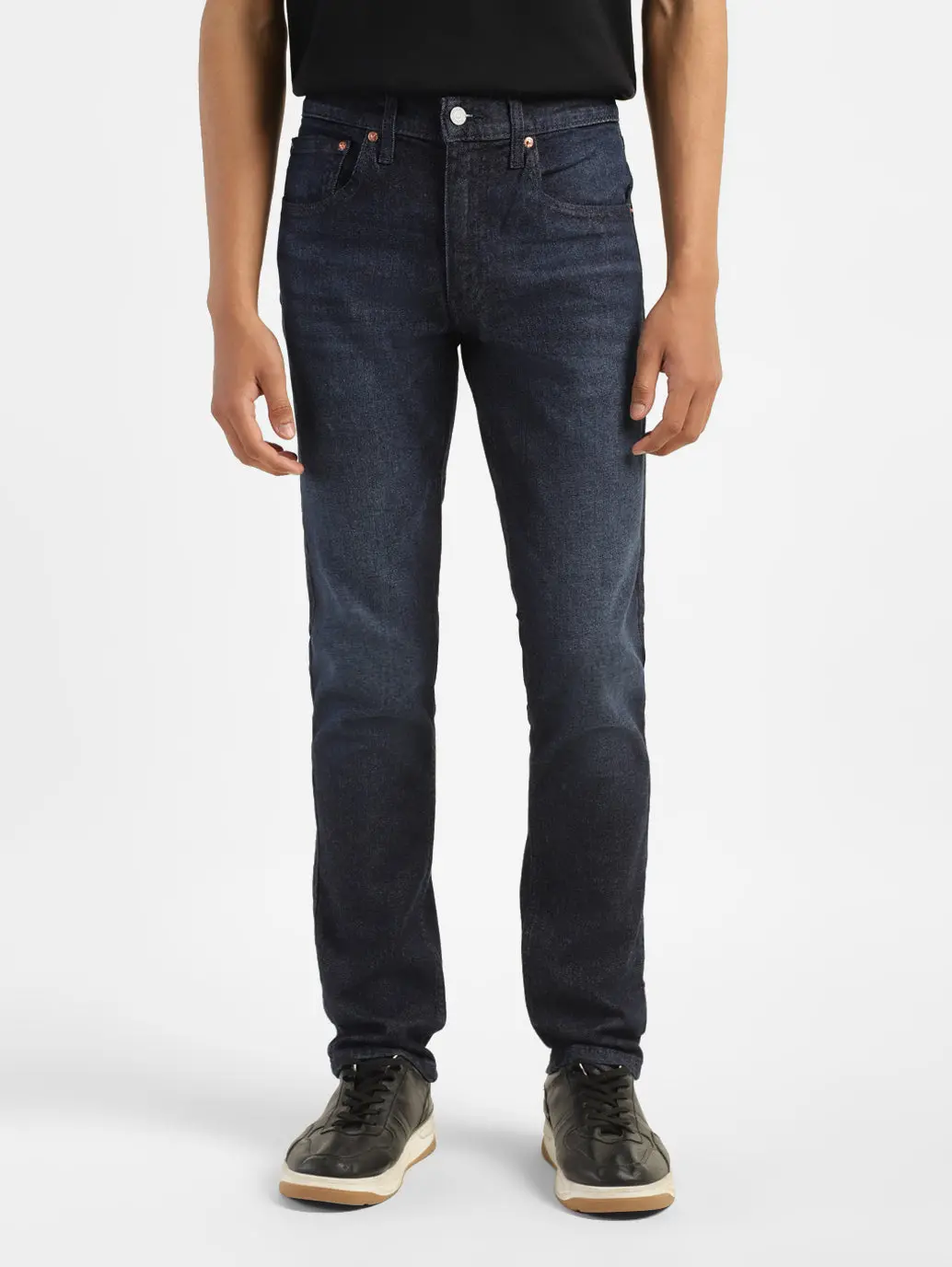 Men's 65504 Indigo Skinny Fit Mid Rise Jeans 1