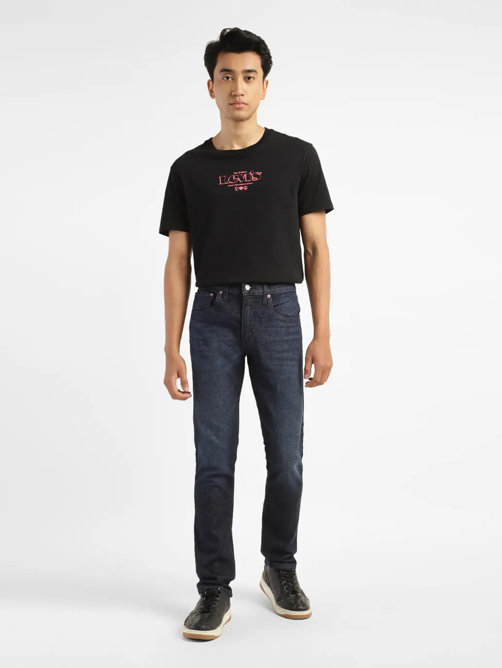 Men's 65504 Indigo Skinny Fit Mid Rise Jeans 2