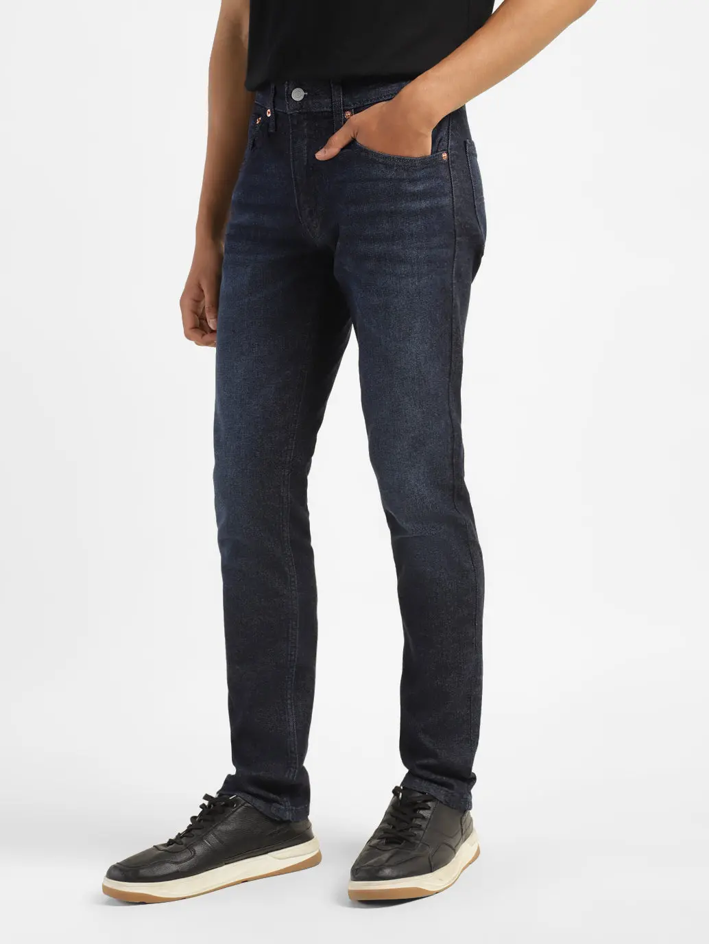Men's 65504 Indigo Skinny Fit Mid Rise Jeans 4
