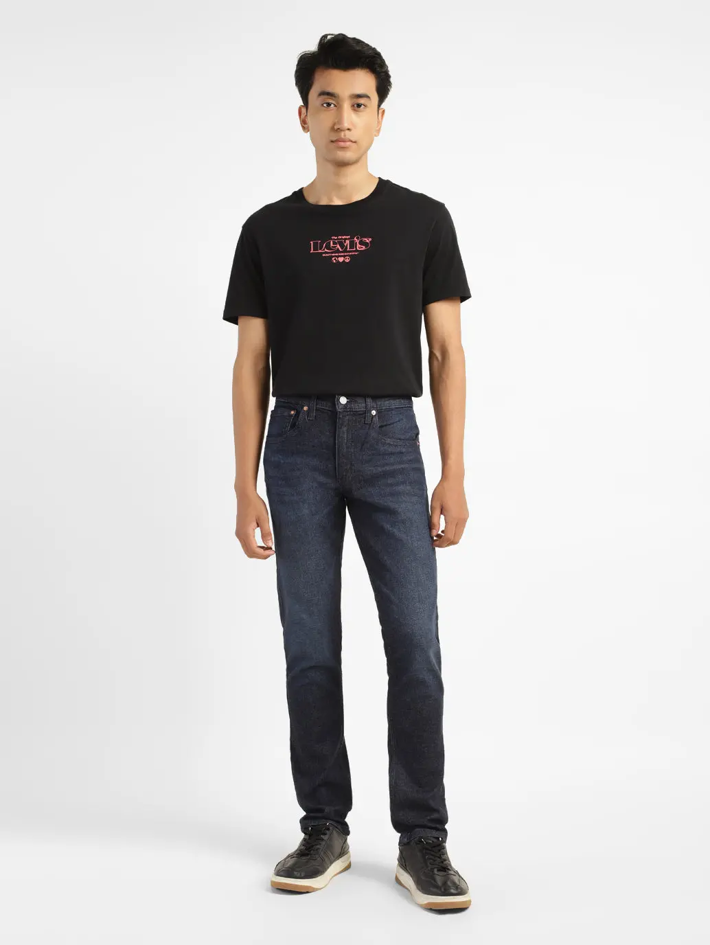 Men's 65504 Indigo Skinny Fit Mid Rise Jeans 7