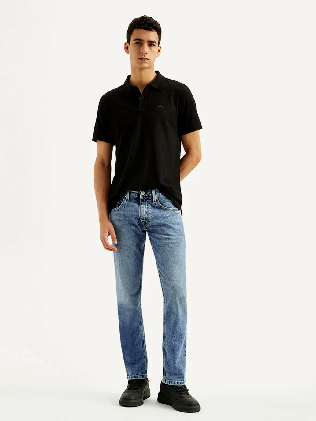 Men's 65504 Light Blue Skinny Fit Mid Rise Jeans 1