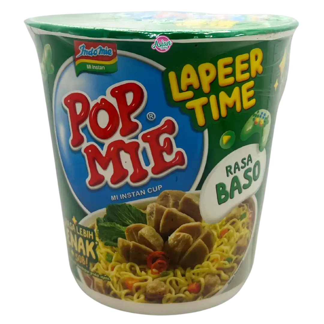 Indomie Popmie Instant Cup Noodle Soup Meatball Flavour (Rasa Baso) 75G 1