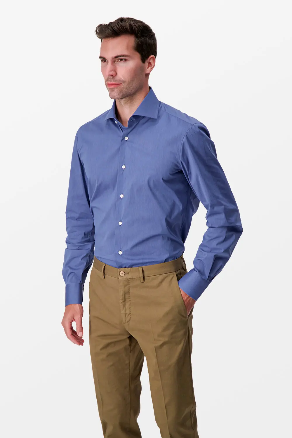 Barba Napoli Blue Classic Shirt 3