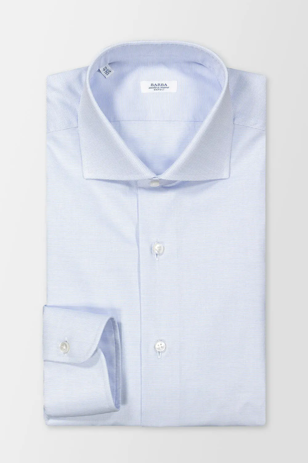 Barba Napoli Blue Classic Shirt 1