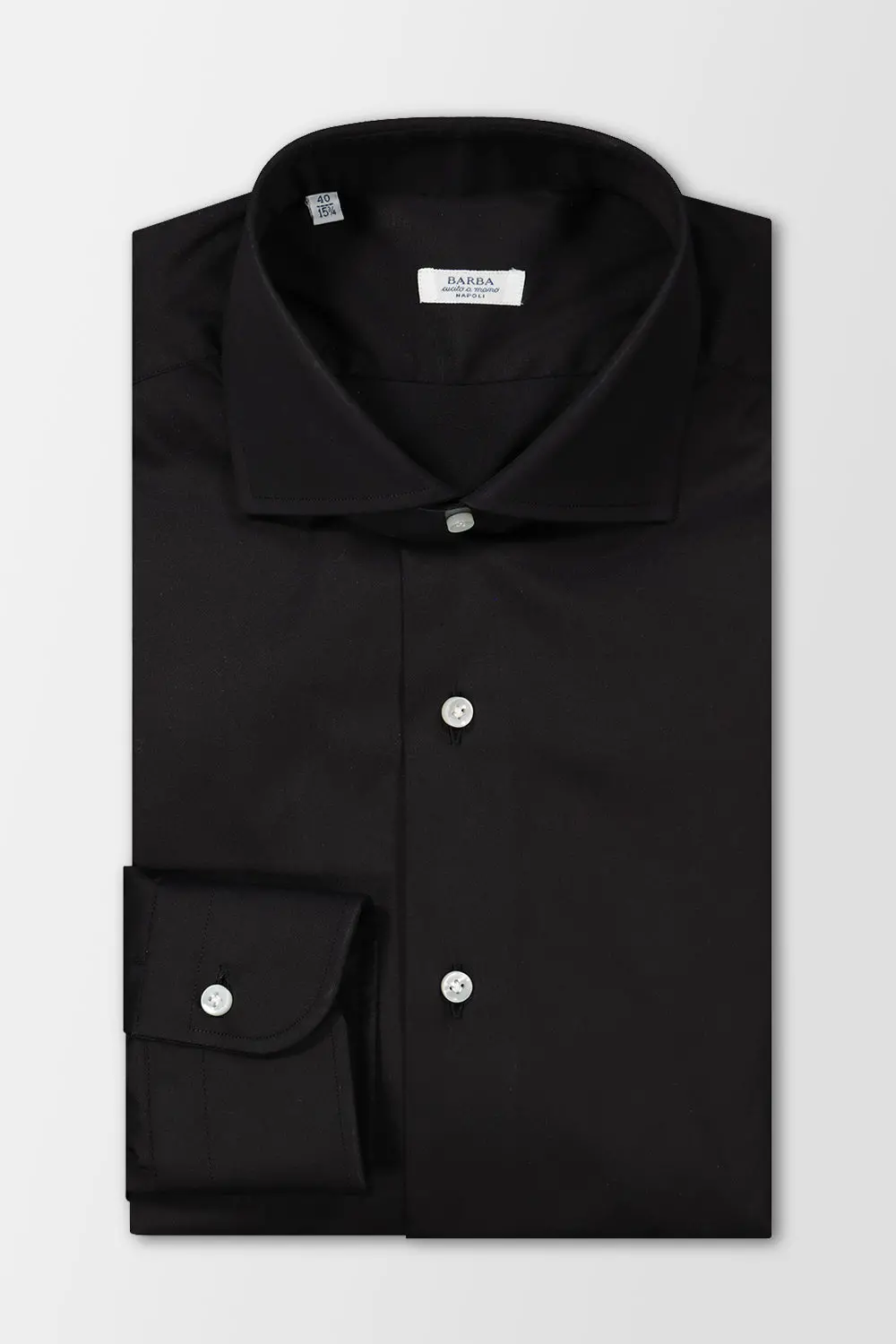 Barba Napoli Black Classic Shirt 1
