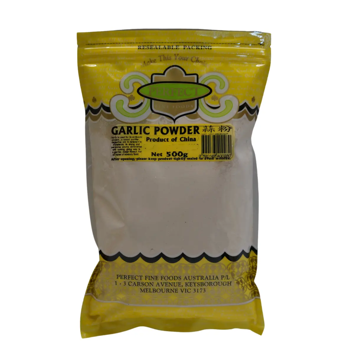 Perfect Fine Foods Garlic Powder 500G 1