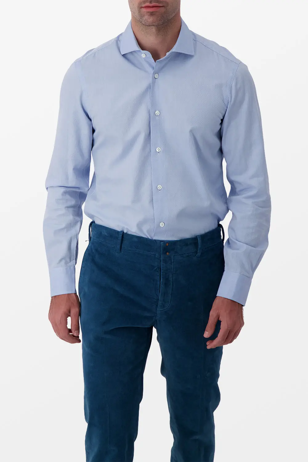 Barba Napoli Blue Classic Shirt 1