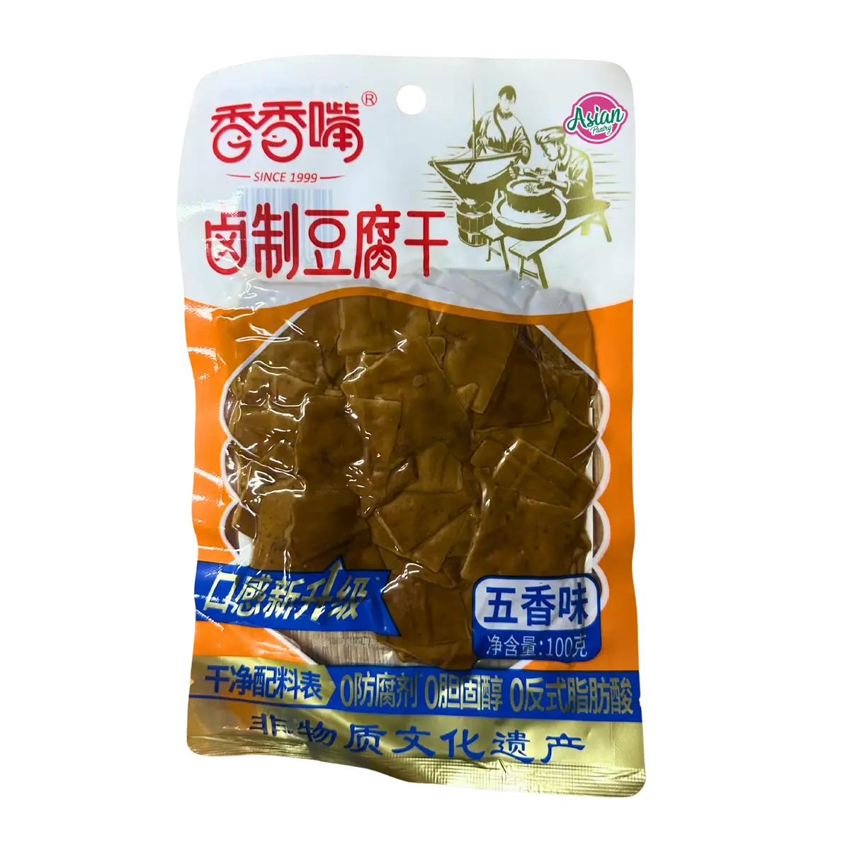 Xiangxiang Zui Braised Dried Tofu (Five-Spice Flavour) 100G 1