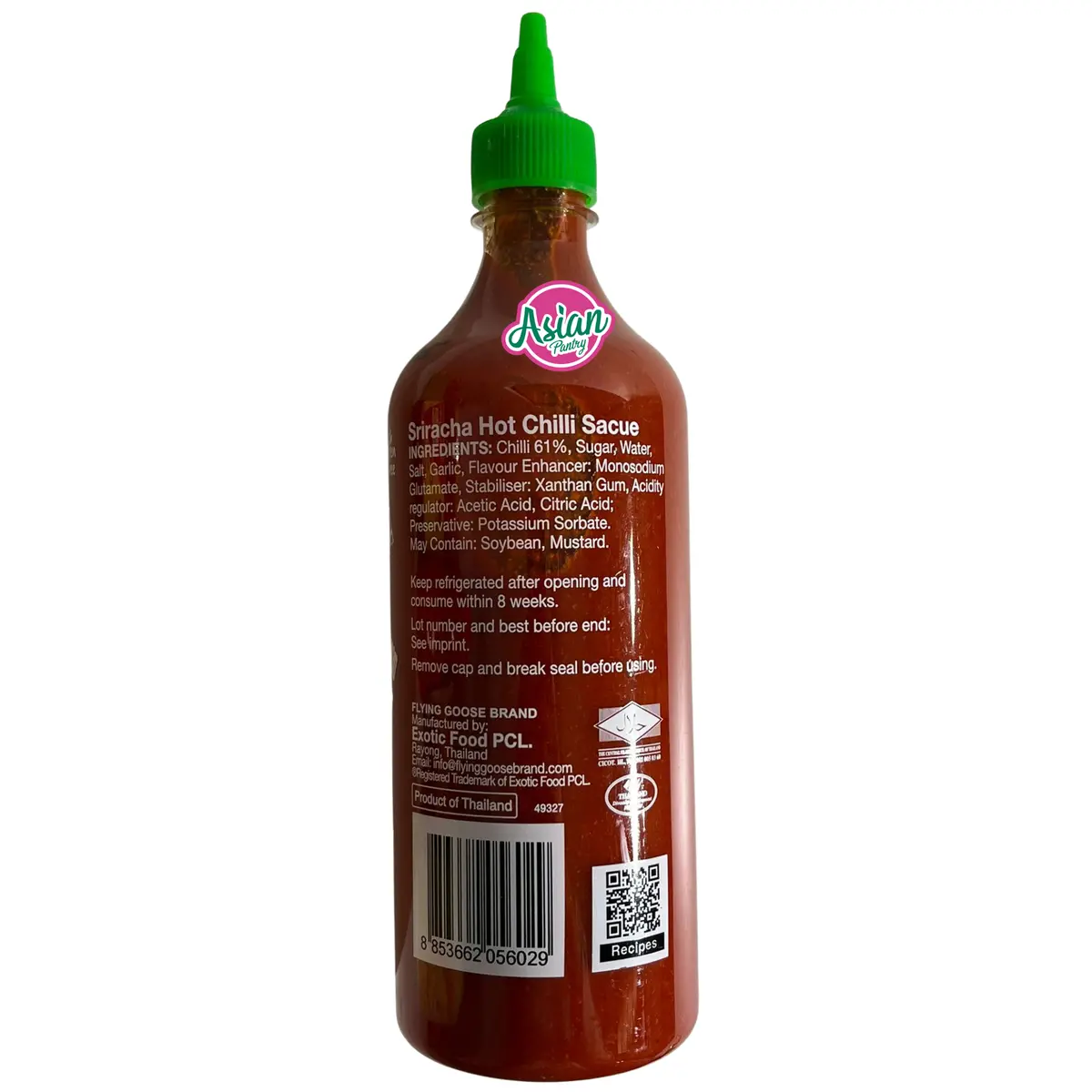Flying Goose Vegan Red Sriracha Sauce Original 455Ml 2