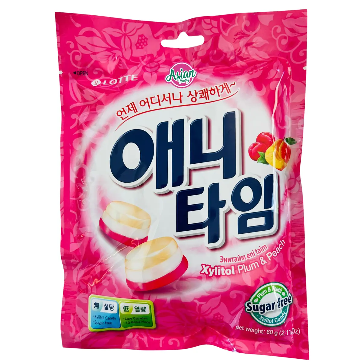 Lotte Anytime Candy Plum & Peach 60G 1