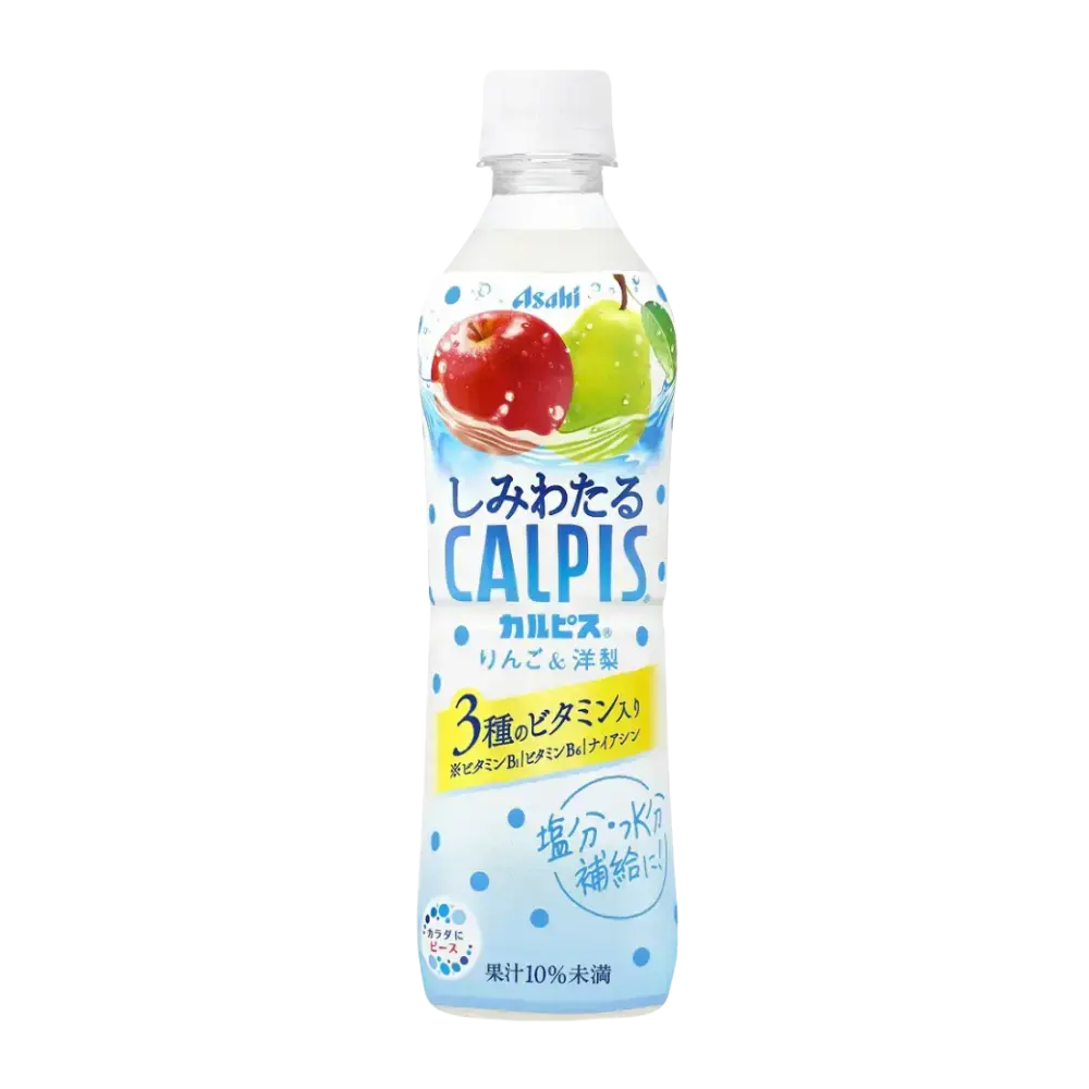 Asahi Calpis Apple Pear 490Ml (Bbd: January 2026) 1