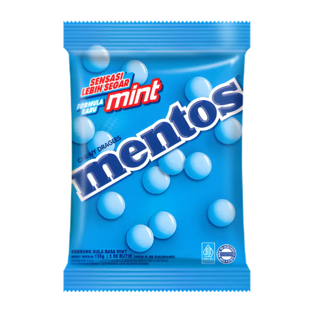Mentos Mint Chewy Candy Pouch 50Pcs 135G (Bbd: 30/01/2026) 1