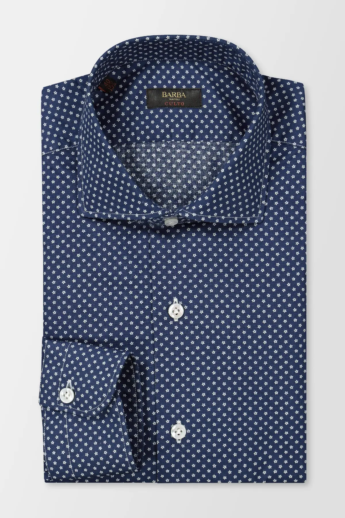 Barba Napoli Blue Classic Shirt 1