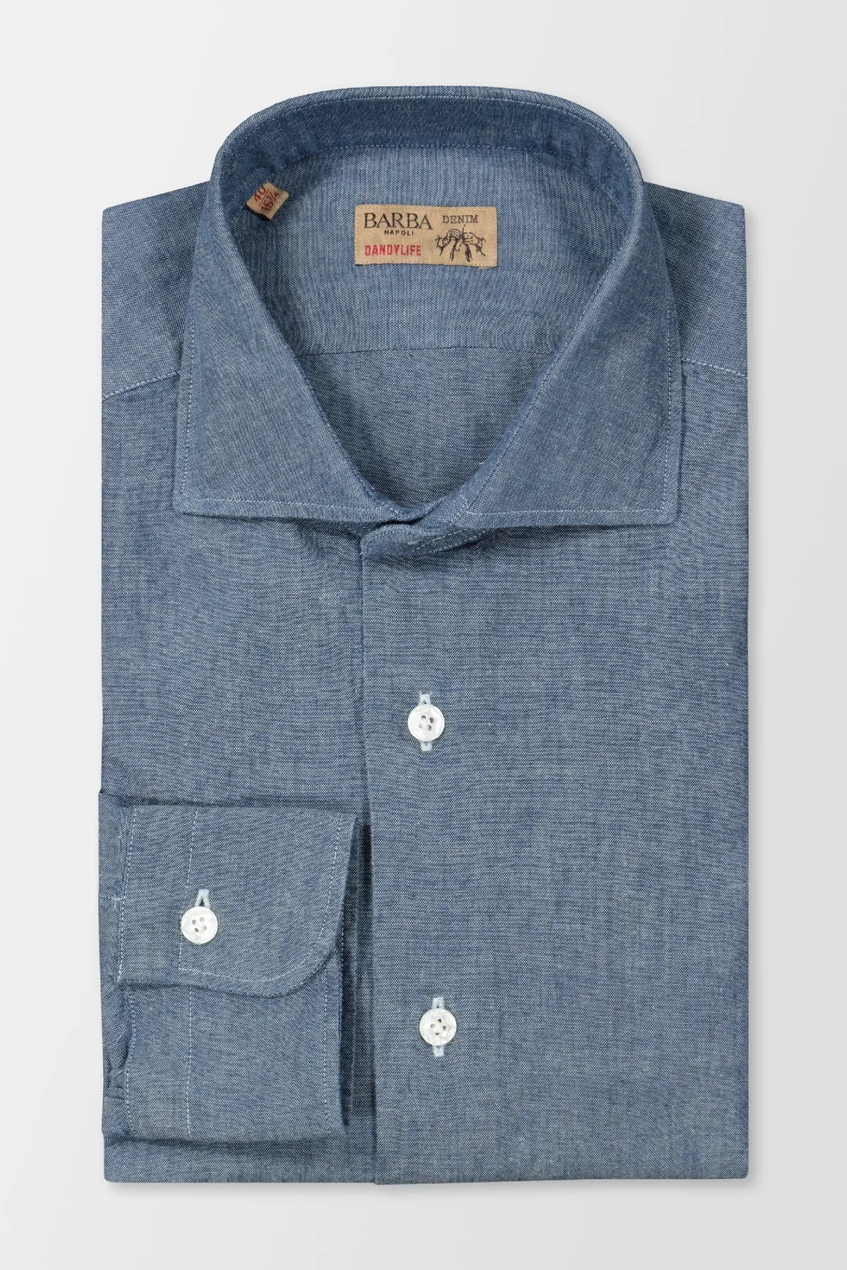 Barba Napoli Blue Classic Shirt 1