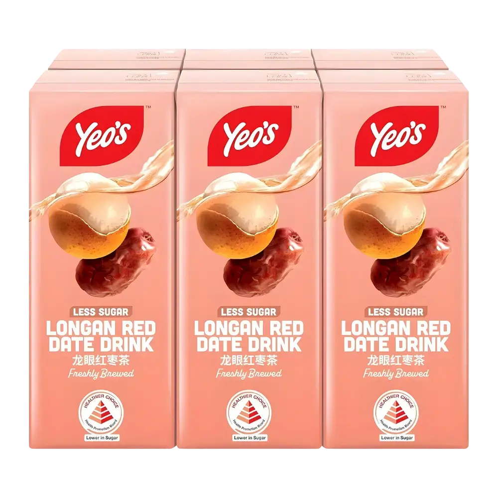 Yeo's Tetra Longan Red Date (Jujube) Less Sugar Drink 1