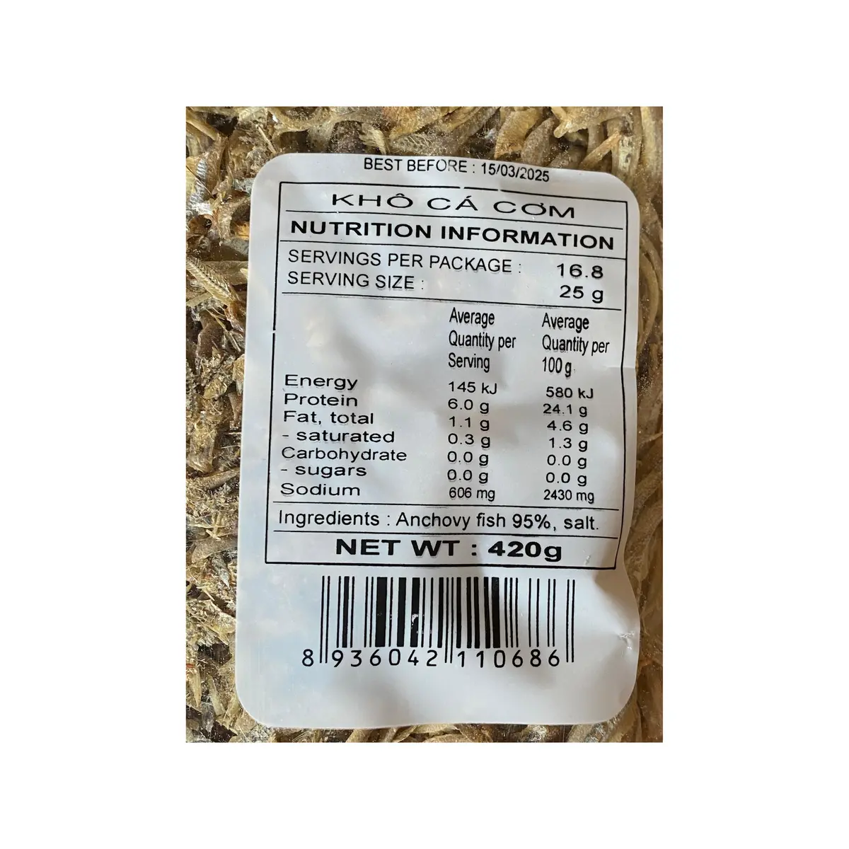 Horse Brand Dried Anchovy 420G 2