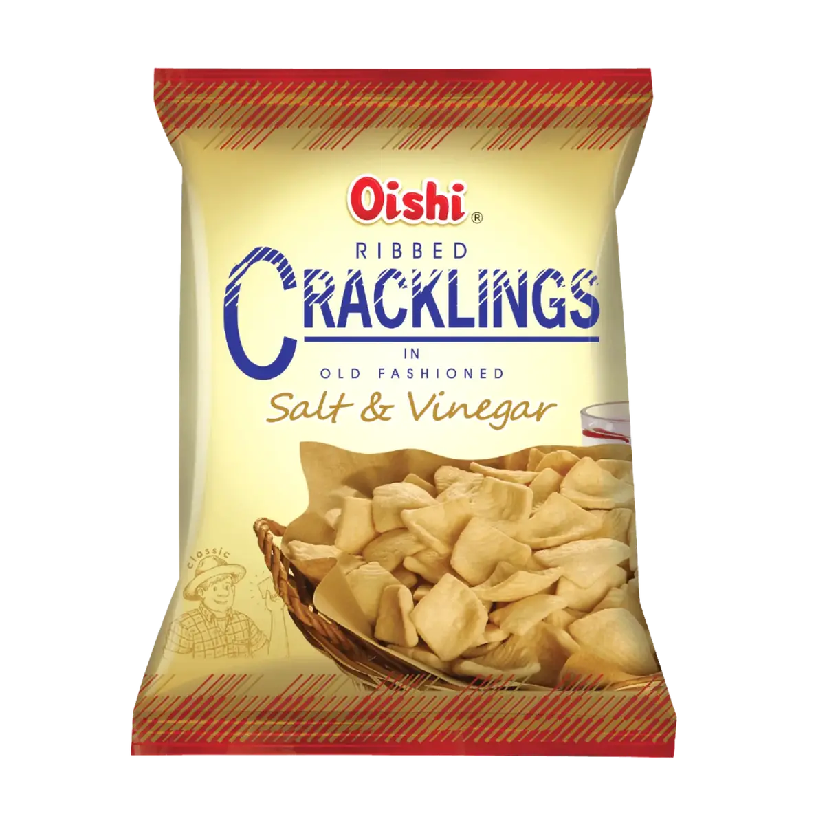 Oishi Cracklings Salt & Vinegar 50G 1