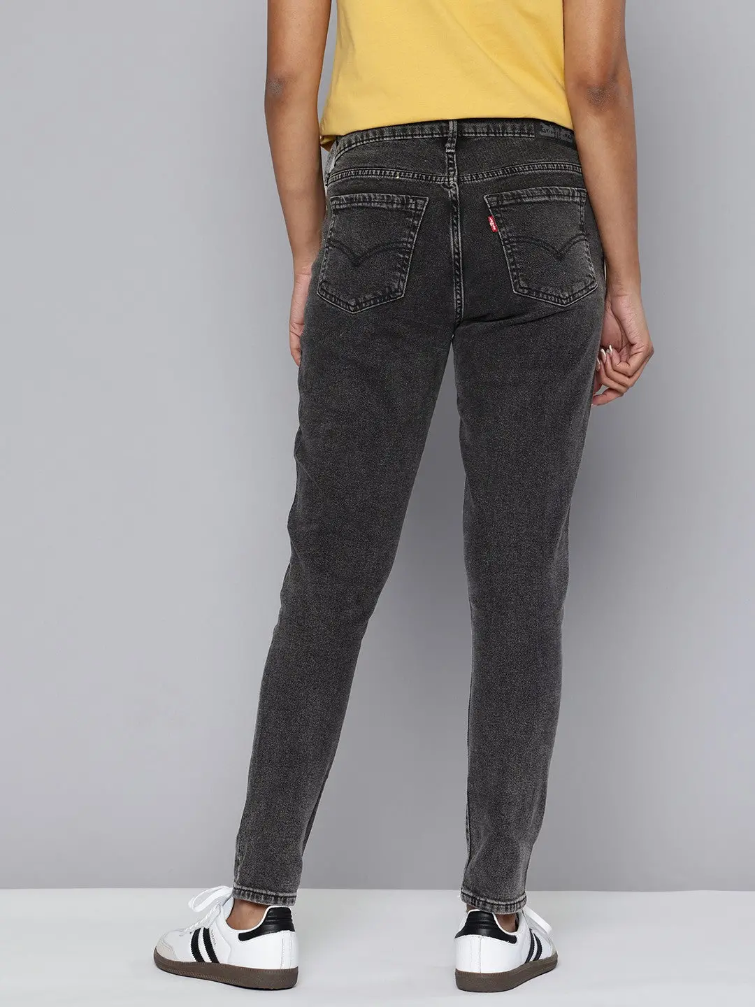 Women's 711 Black Skinny Fit Mid Rise Jeans 2