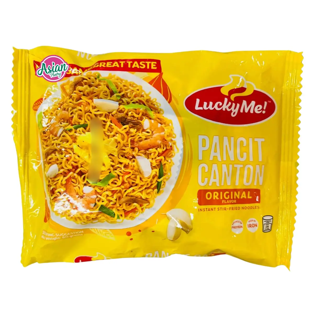 Lucky Me! Pancit Canton Original Instant Stir-Fried Noodle 80G 1