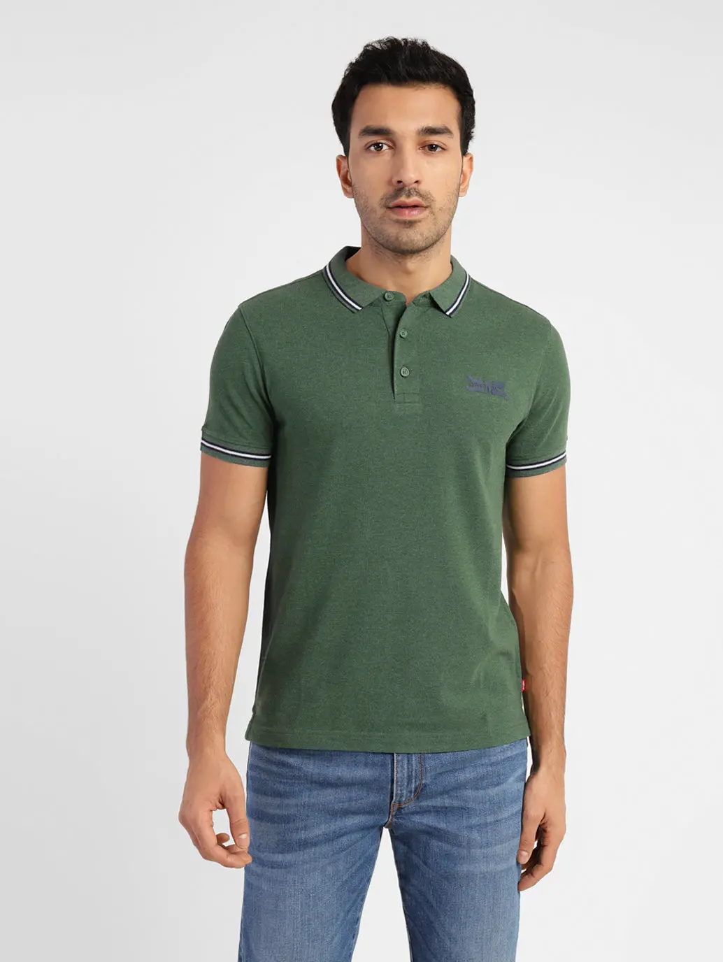 Men's Solid Polo T-Shirt 1