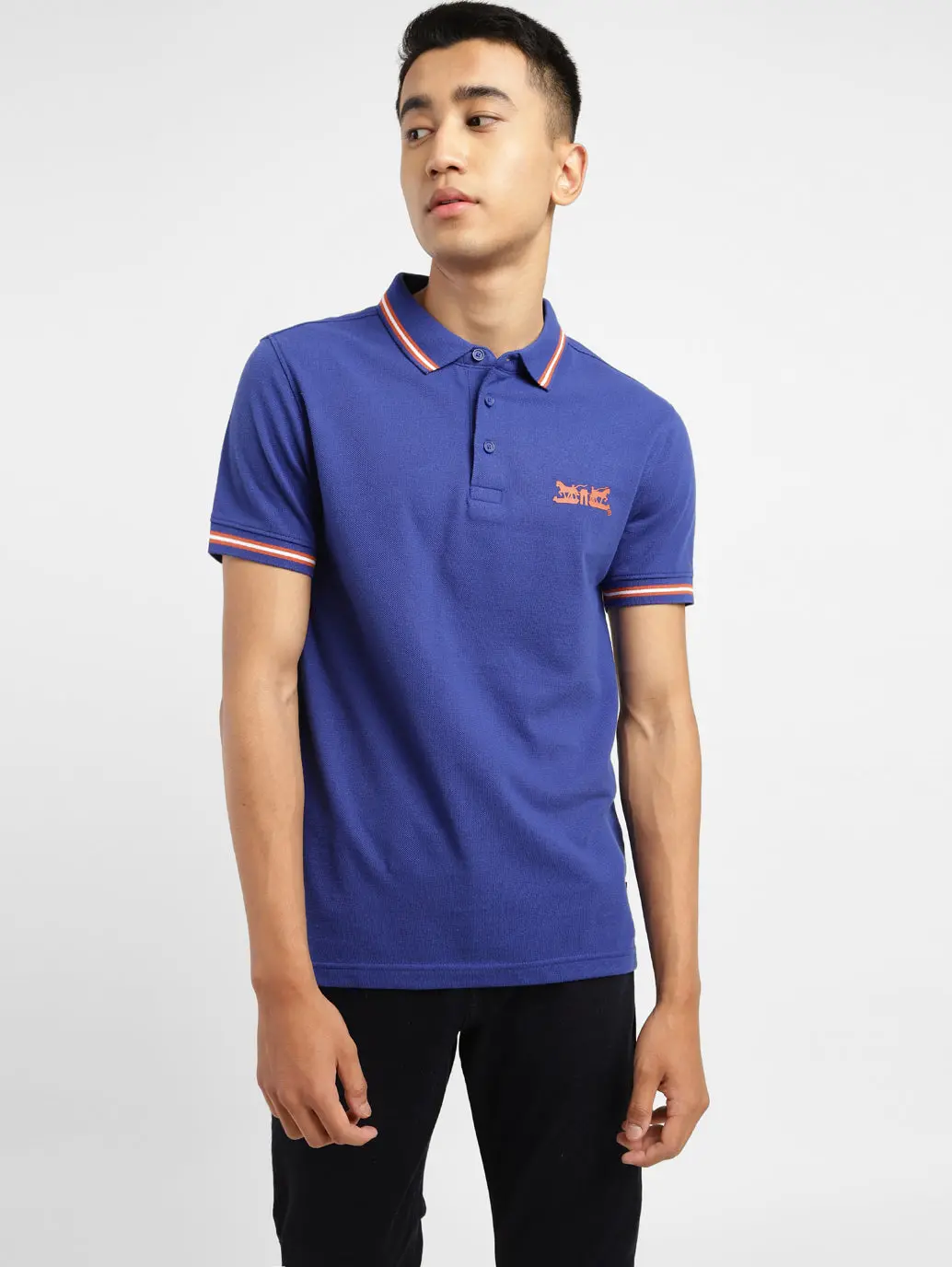 Men's Solid Polo T-Shirt 1