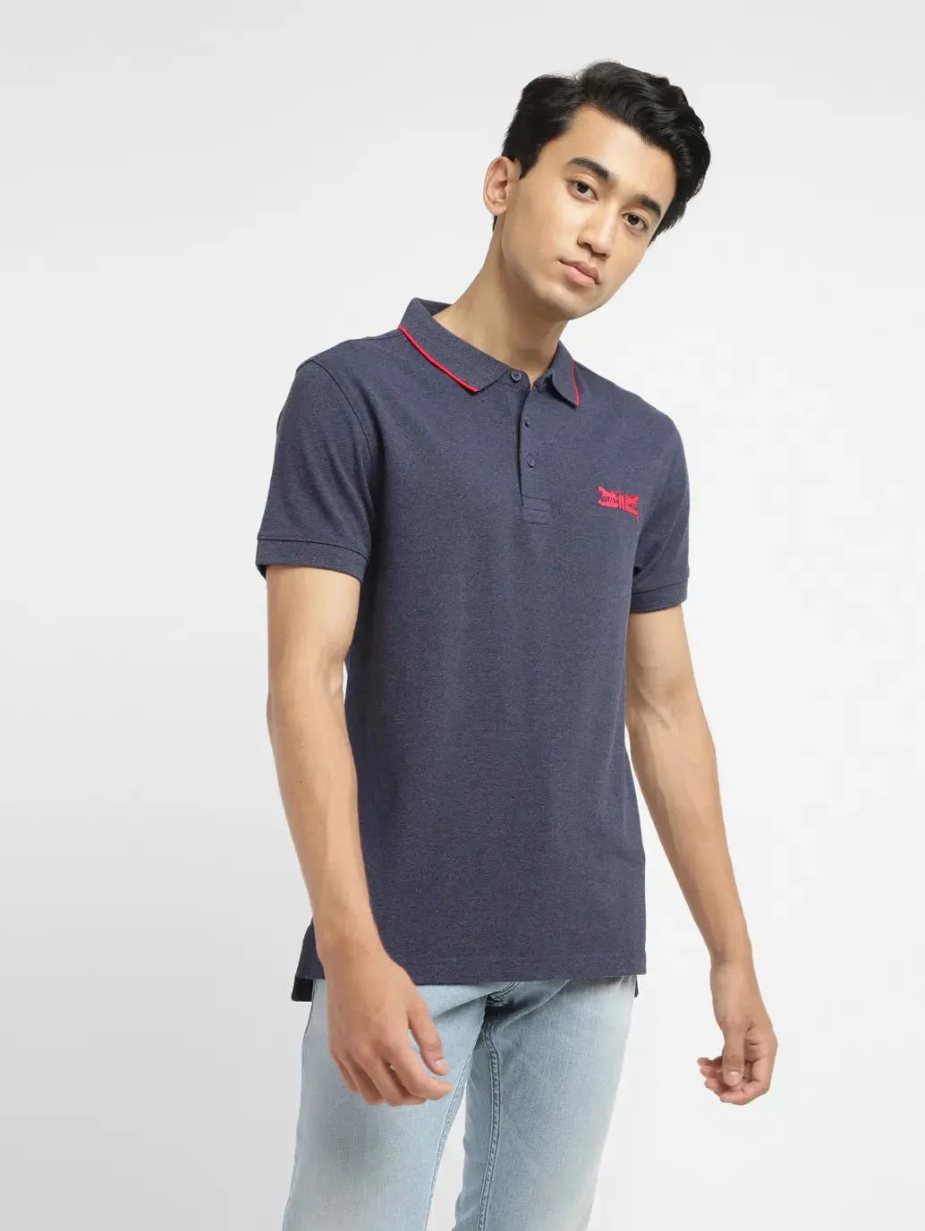 Men's Solid Slim Fit Polo T-Shirt 1