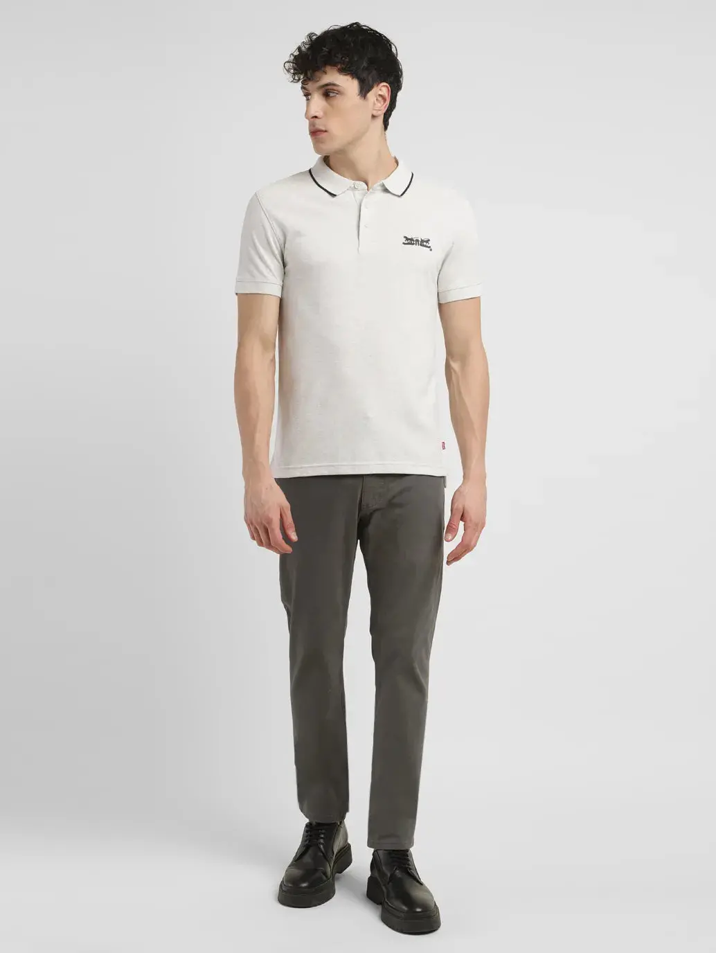 Men's Solid Slim Fit Polo T-Shirt 1
