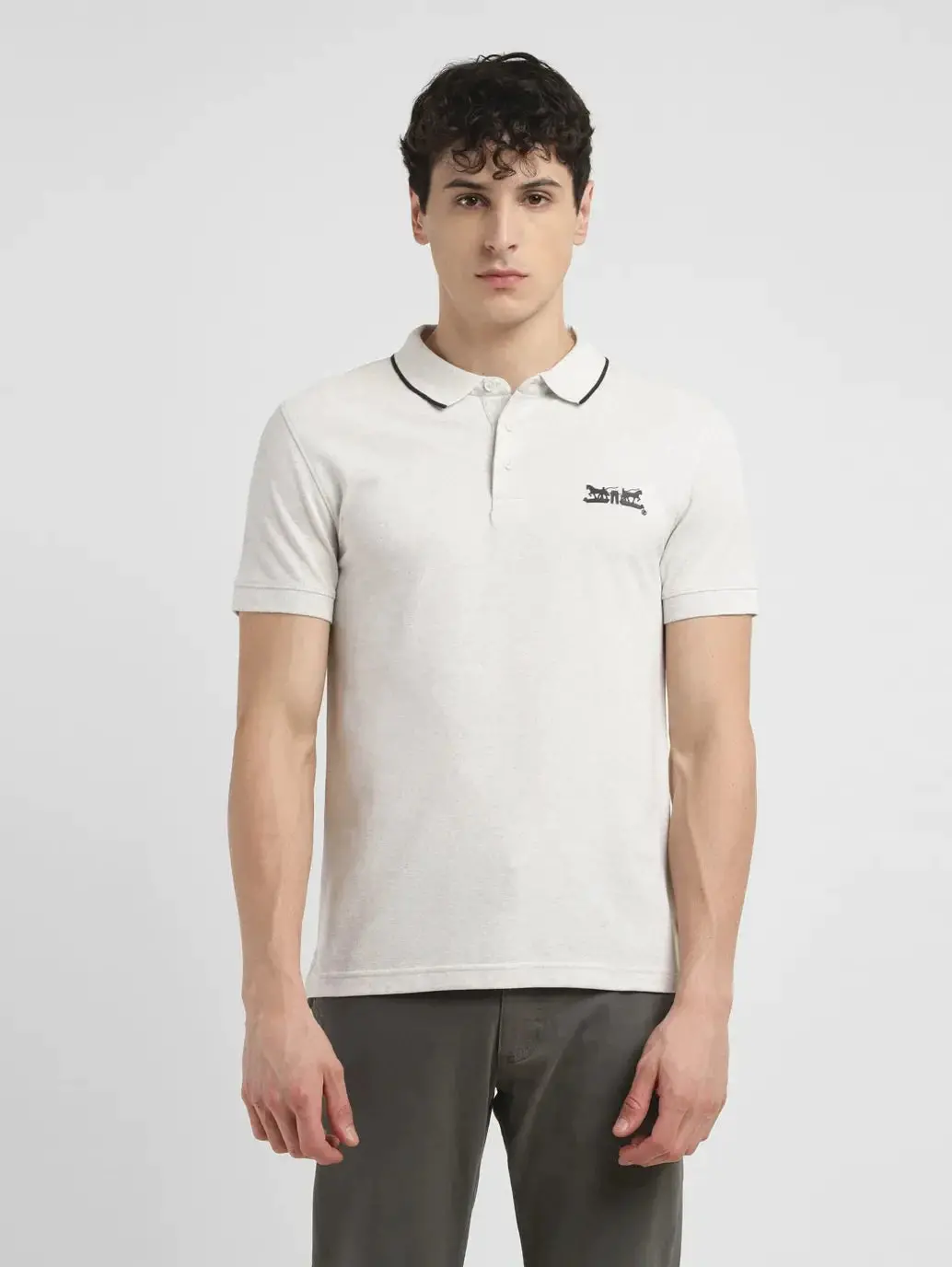 Men's Solid Slim Fit Polo T-Shirt 2