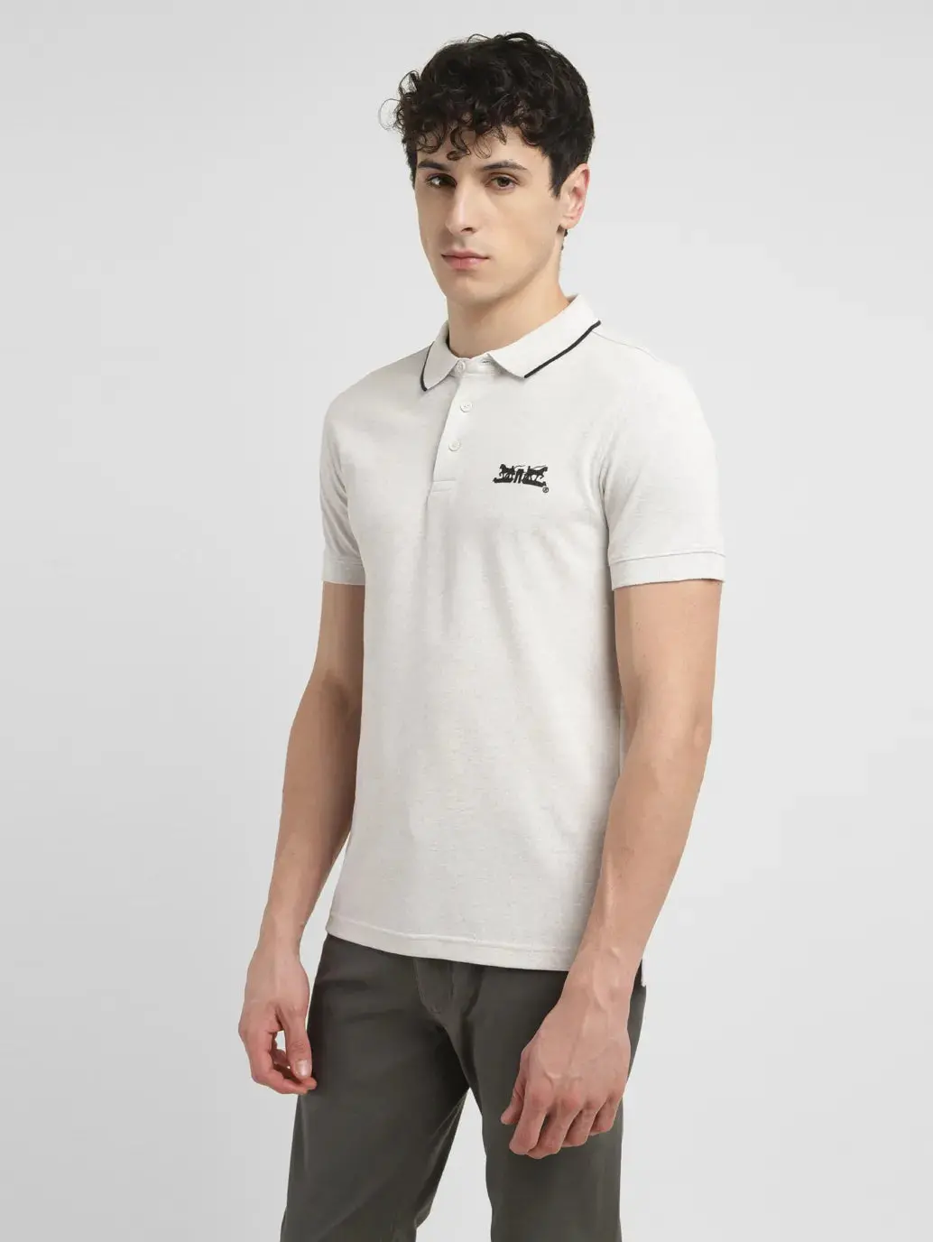 Men's Solid Slim Fit Polo T-Shirt 4