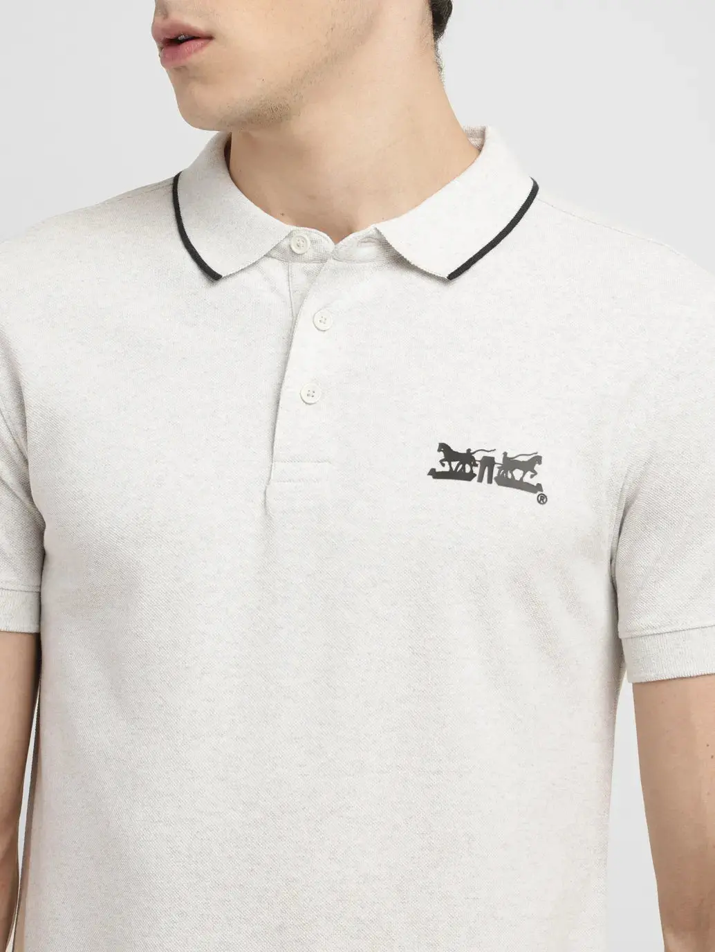 Men's Solid Slim Fit Polo T-Shirt 5