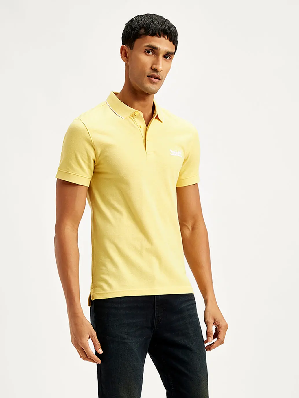 Men's Solid Slim Fit Polo T-Shirt 1