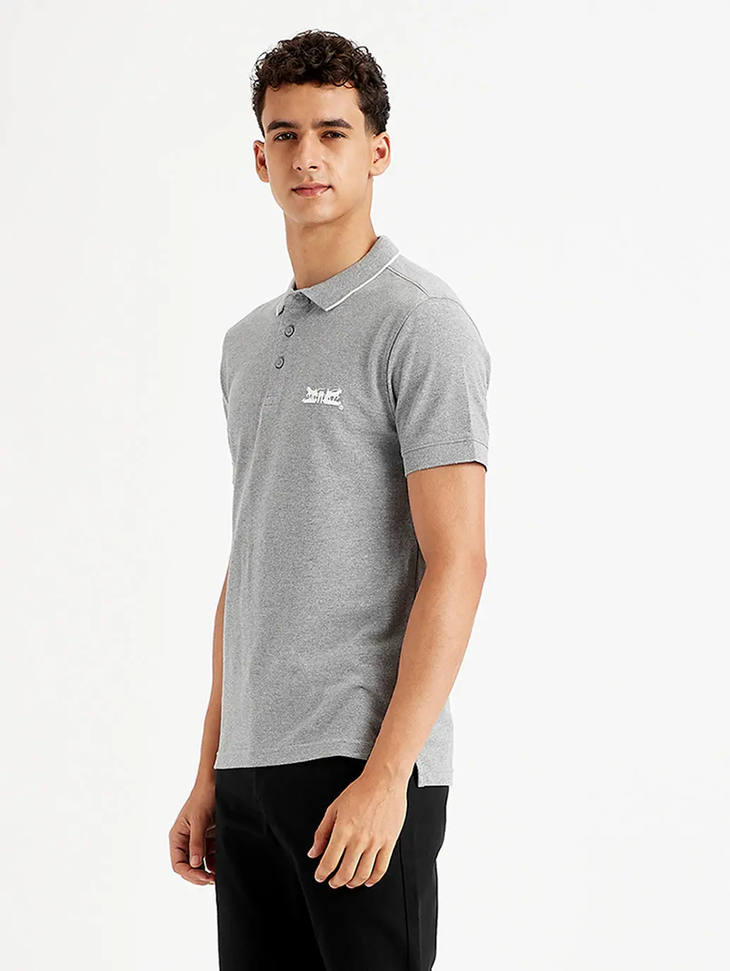 Men's Solid Slim Fit Polo T-Shirt 1