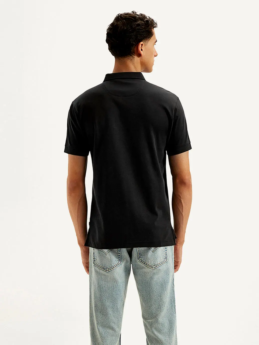 Men's Solid Slim Fit Polo T-Shirt 3