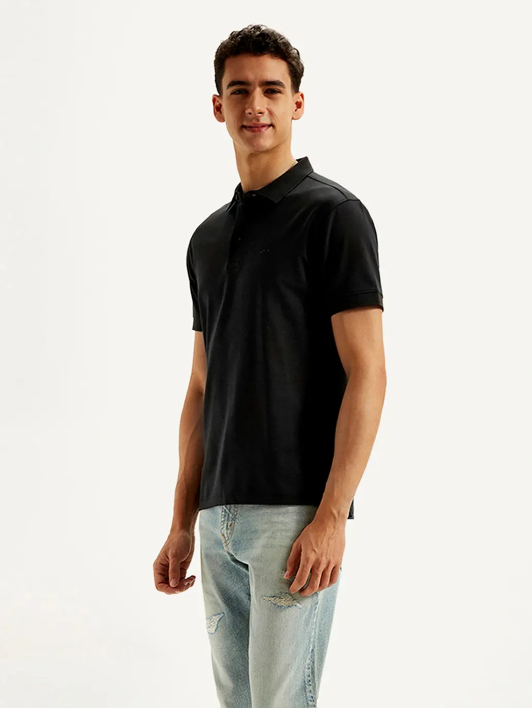 Men's Solid Slim Fit Polo T-Shirt 5