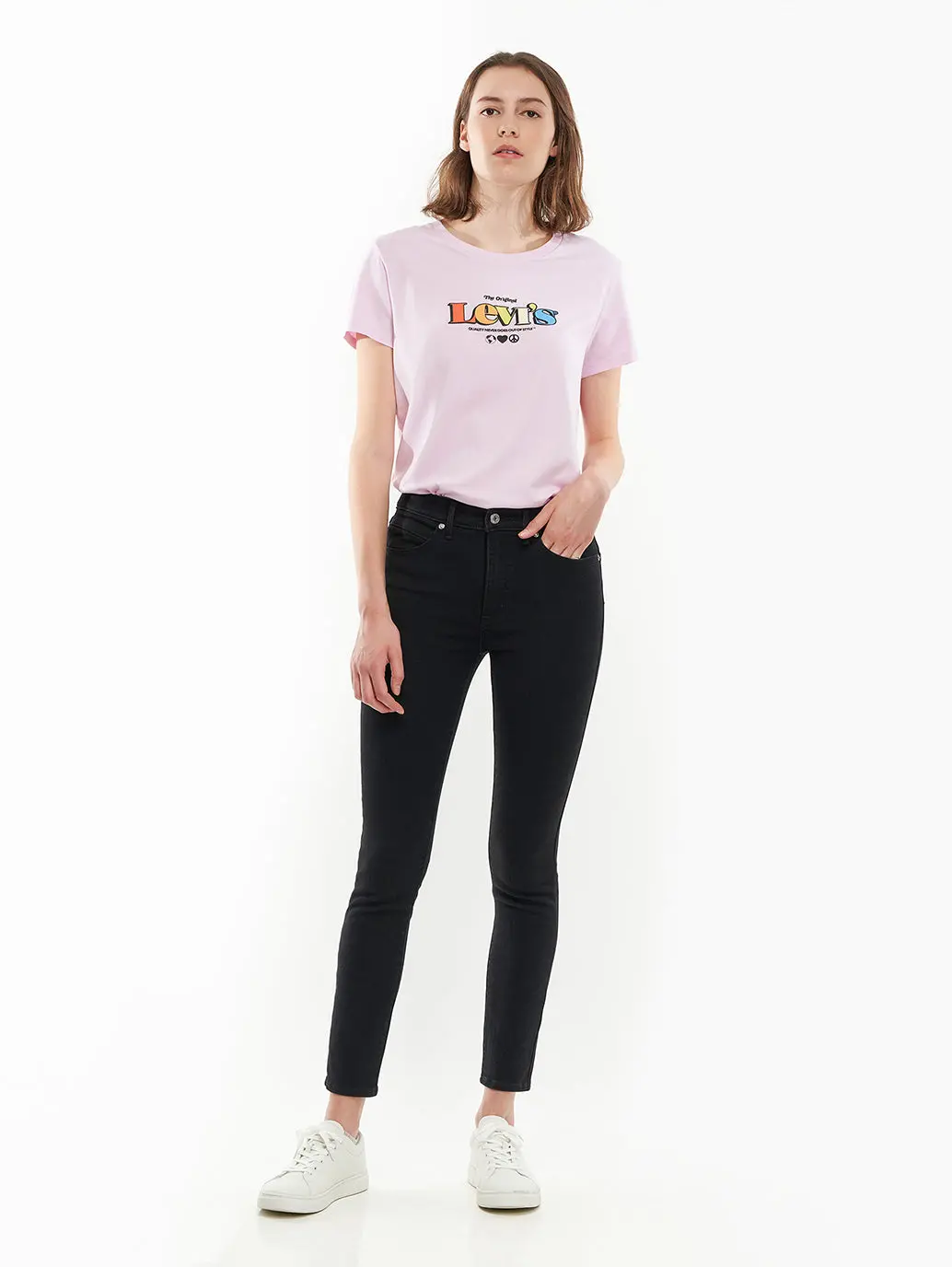 Women's Black Revel Shaping Skinny Fit High Rise Jeans 1