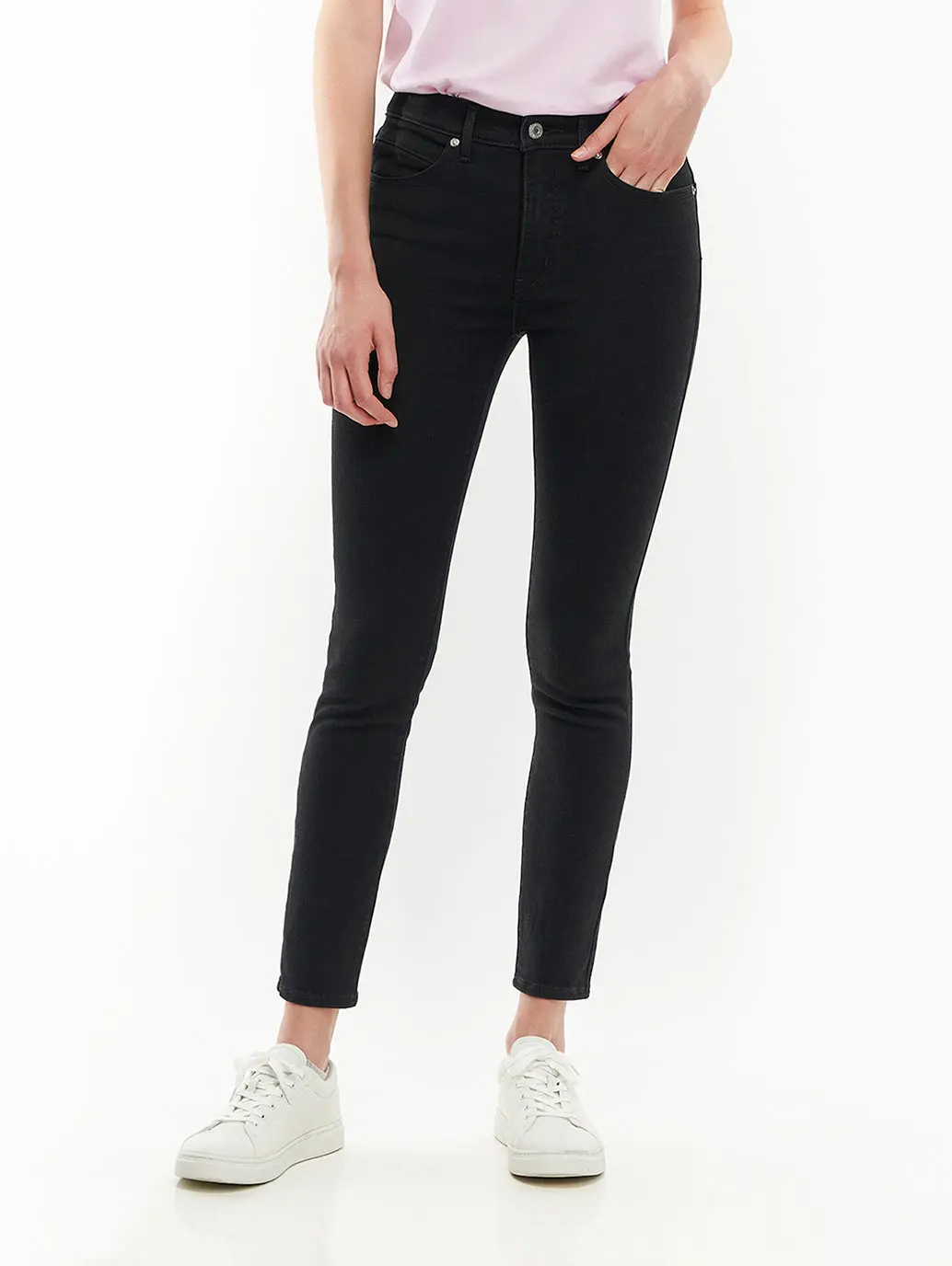 Women's Black Revel Shaping Skinny Fit High Rise Jeans 2