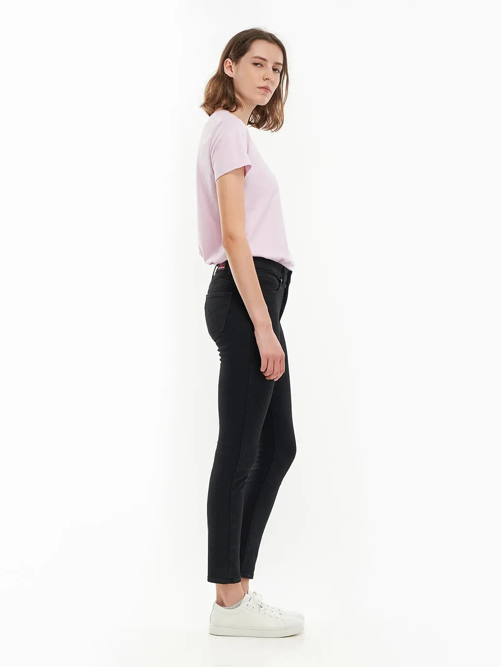 Women's Black Revel Shaping Skinny Fit High Rise Jeans 5