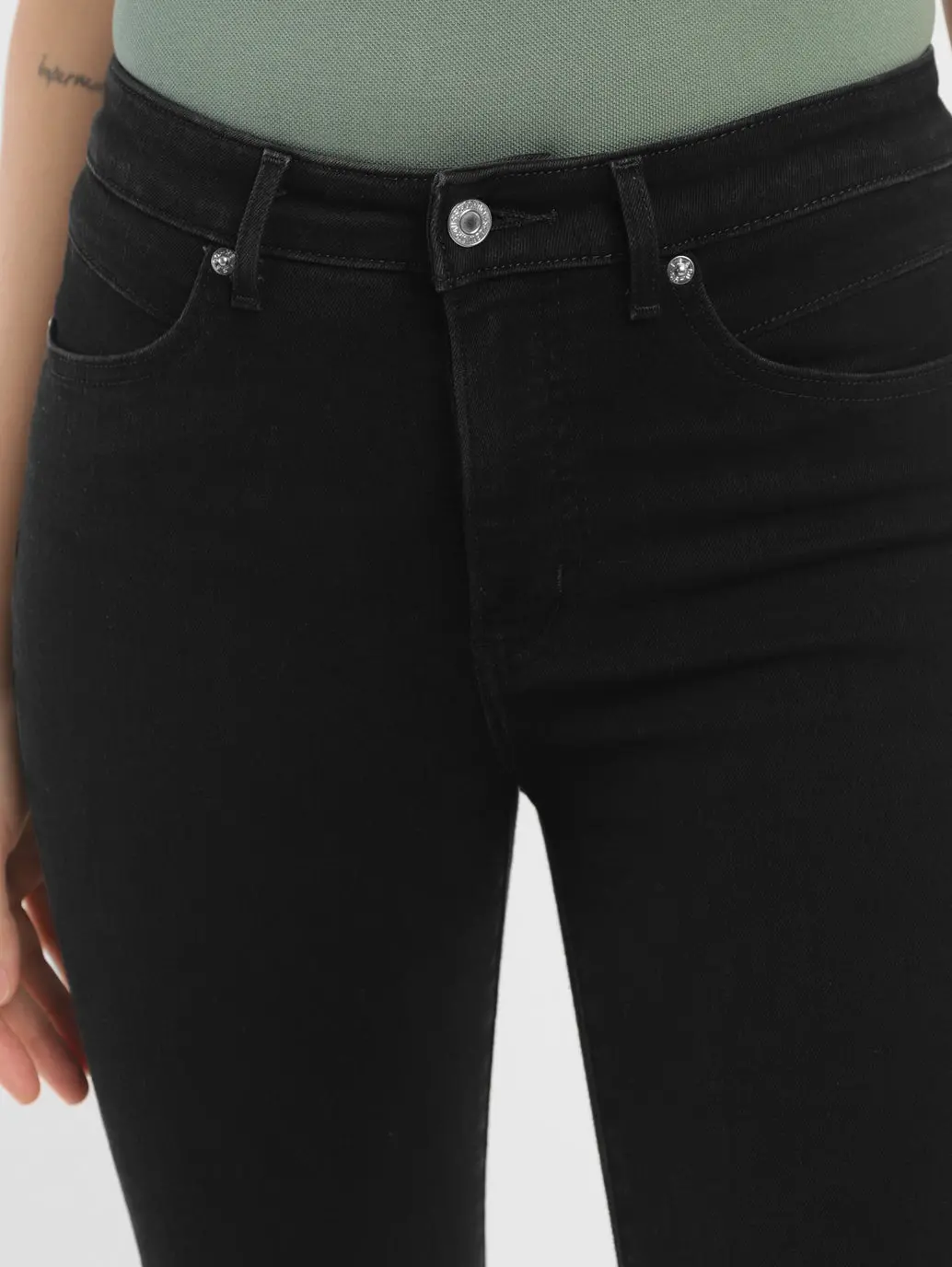 Women's Black Revel Shaping Skinny Fit High Rise Jeans 7