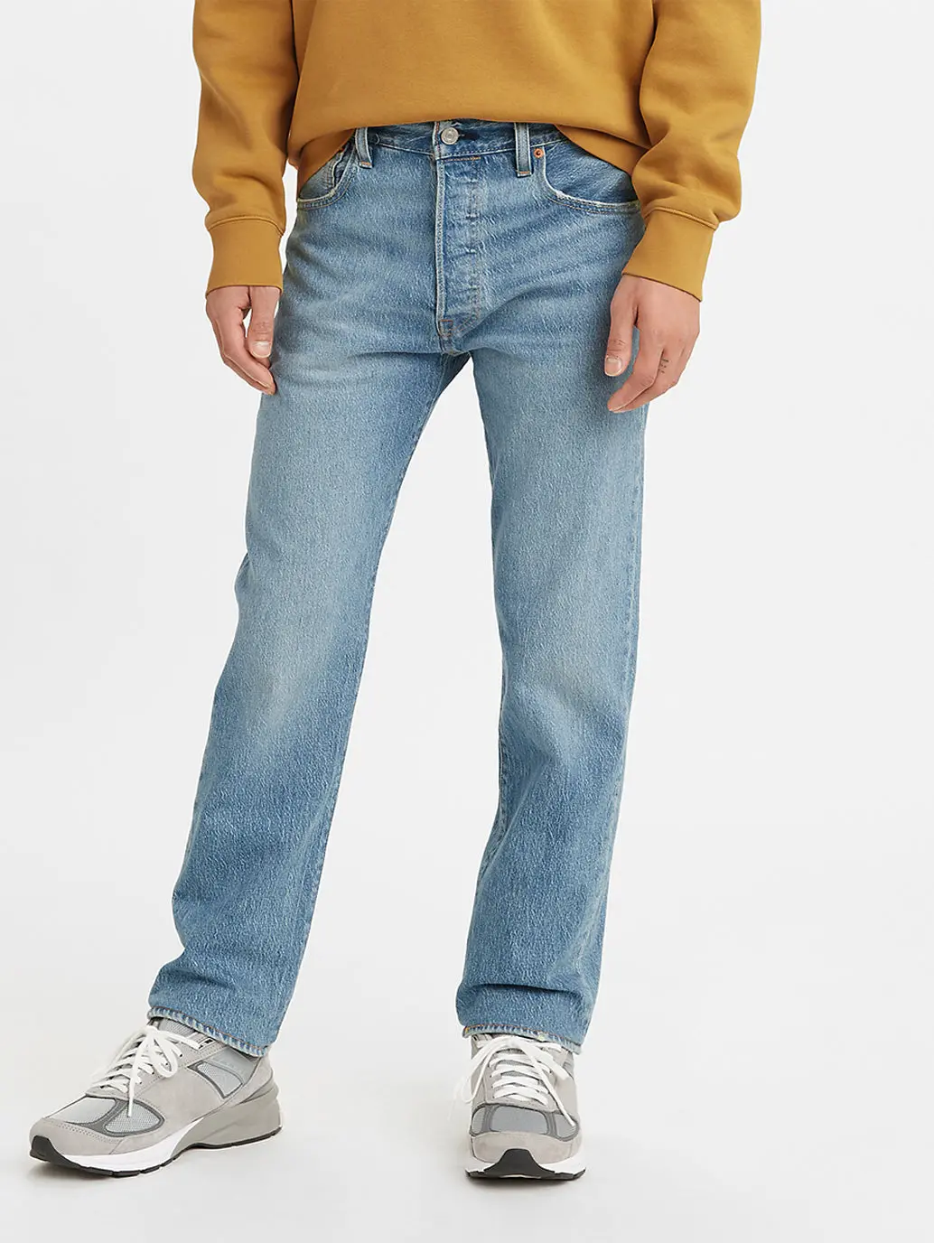 Men's 501'93 Blue Straight Fit Mid Rise Jeans 3