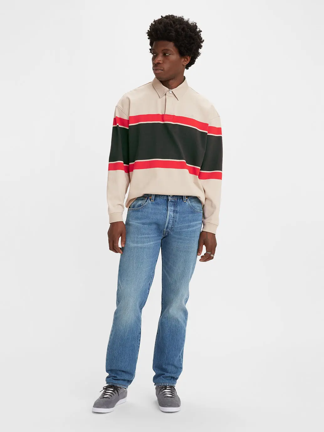 Men's 501'93 Blue Straight Fit Mid Rise Jeans 1