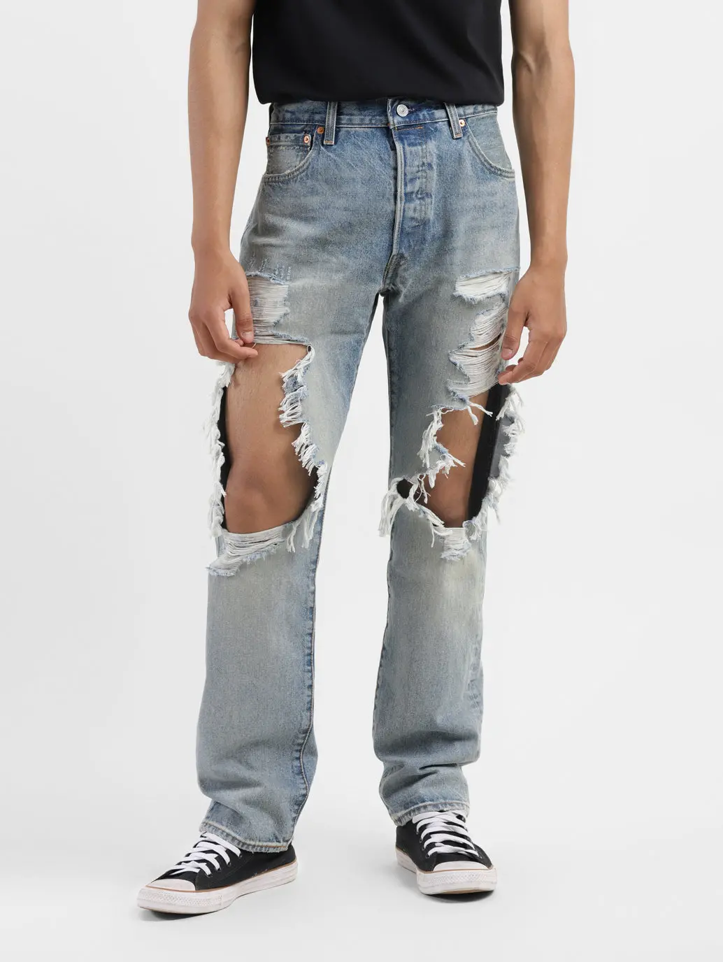 Men's 501'93 Blue Straight Fit Mid Rise Jeans 2
