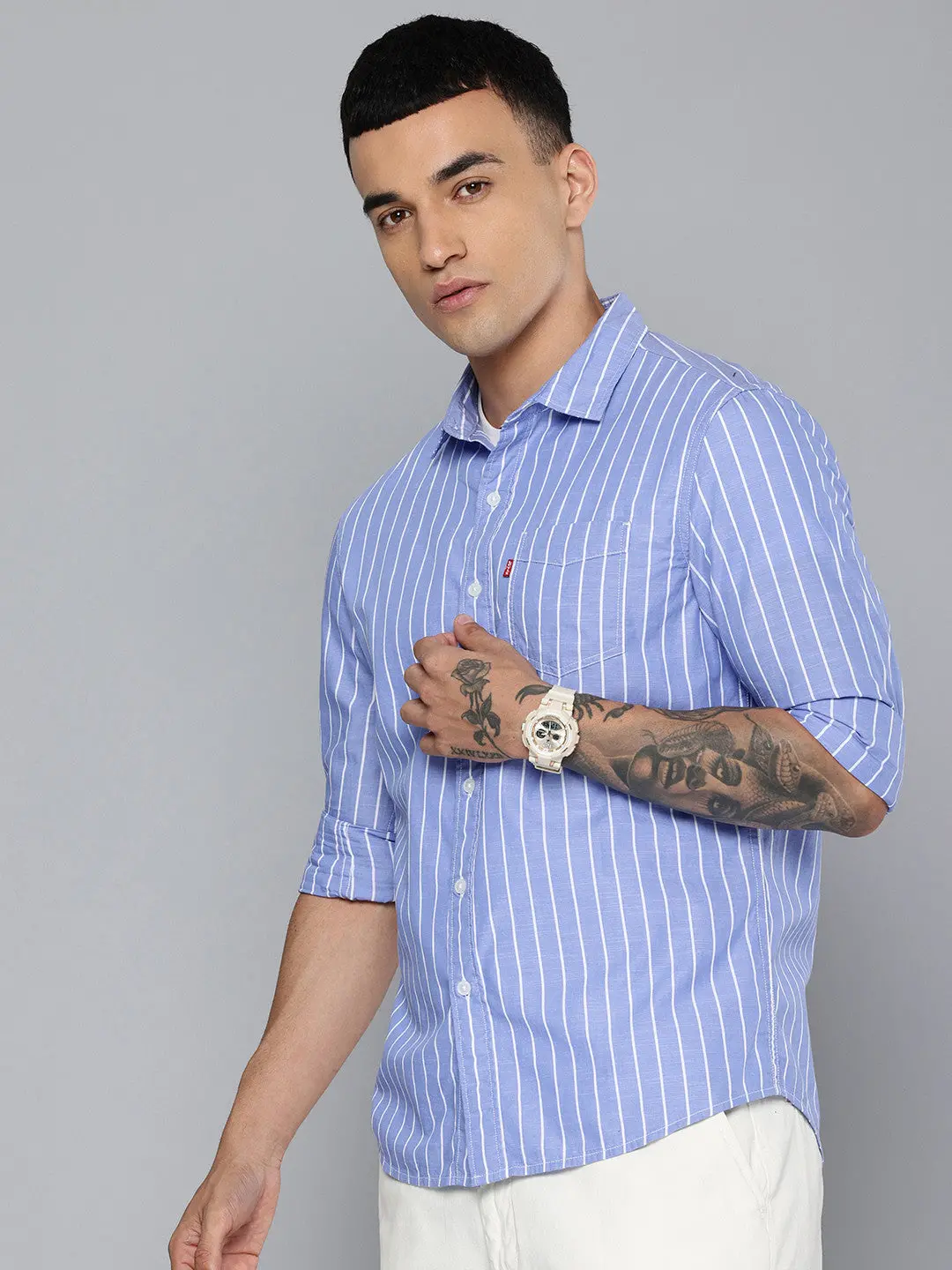 Men's Checkered Slim Fit Shirt 1