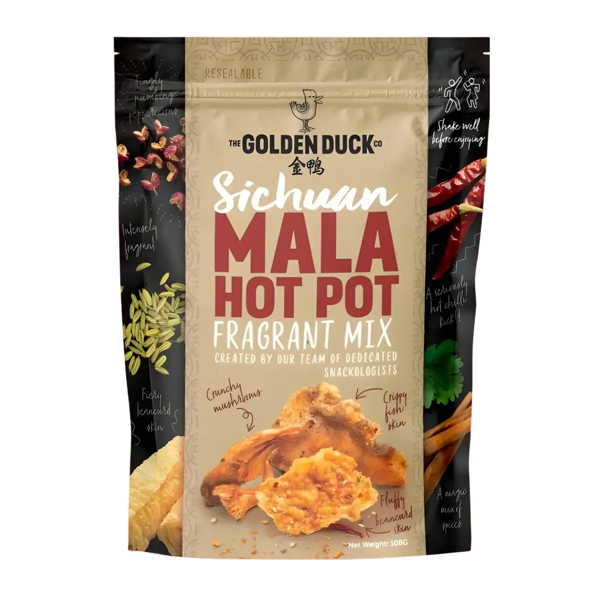 Golden Duck Sichuan Mala Hot Pot Fragrant Mix 108G 1