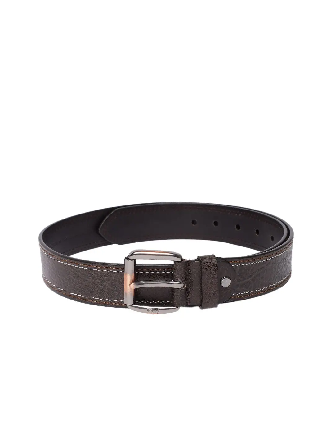 Men's Brown Textured Belt 2