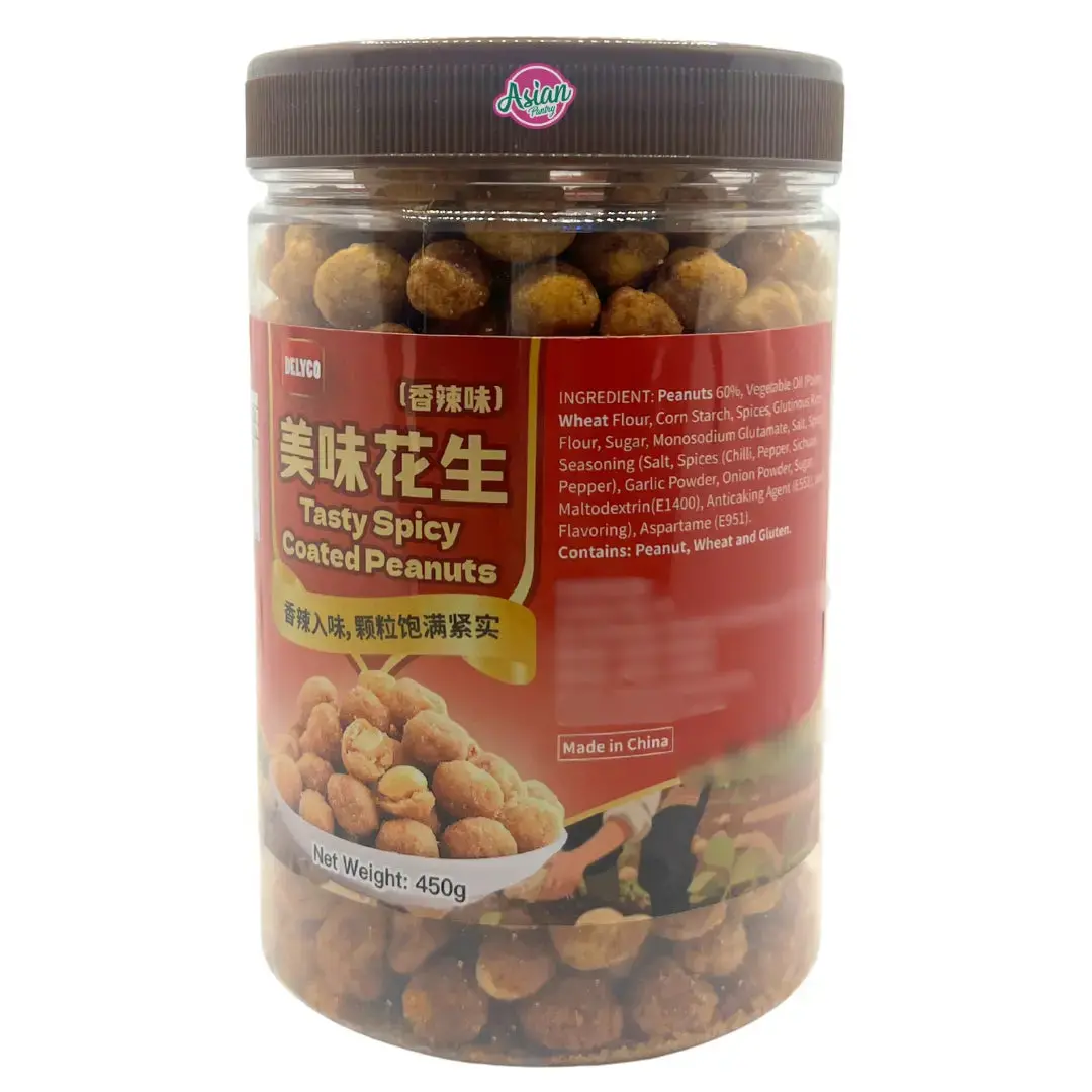 Delyco Tasty Spicy Coated Peanut 450G 1