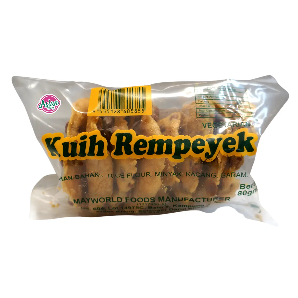 Yin Kwee Peanut Cracker (Rempeyek) 80G 1