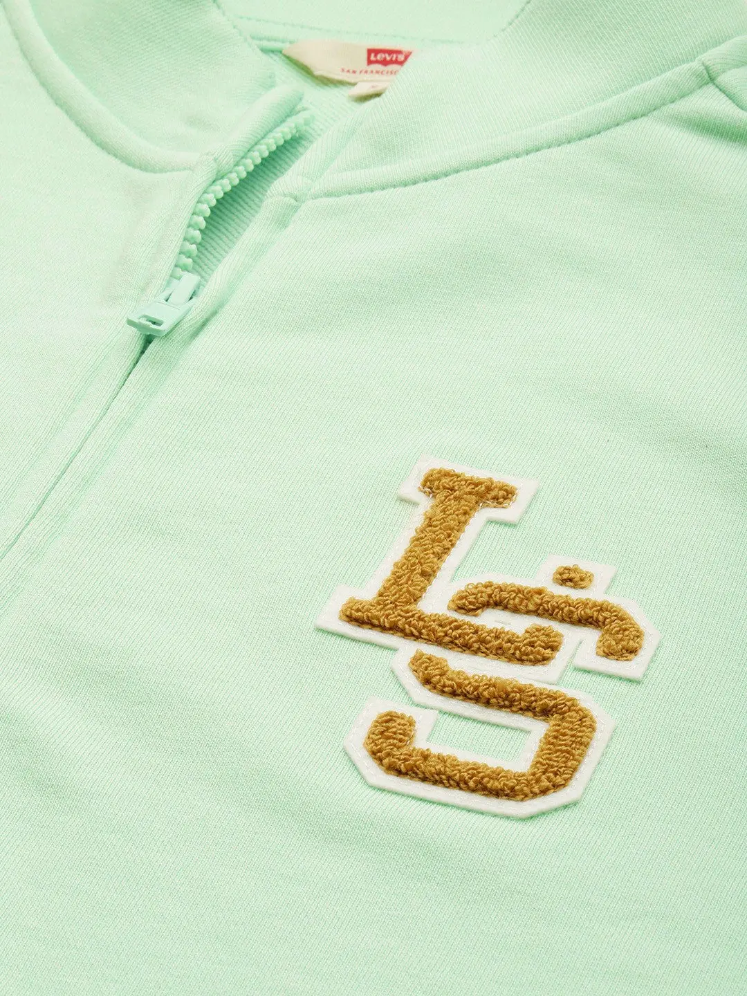 Women's Patchwork Light Green Hooded Sweatshirt 2