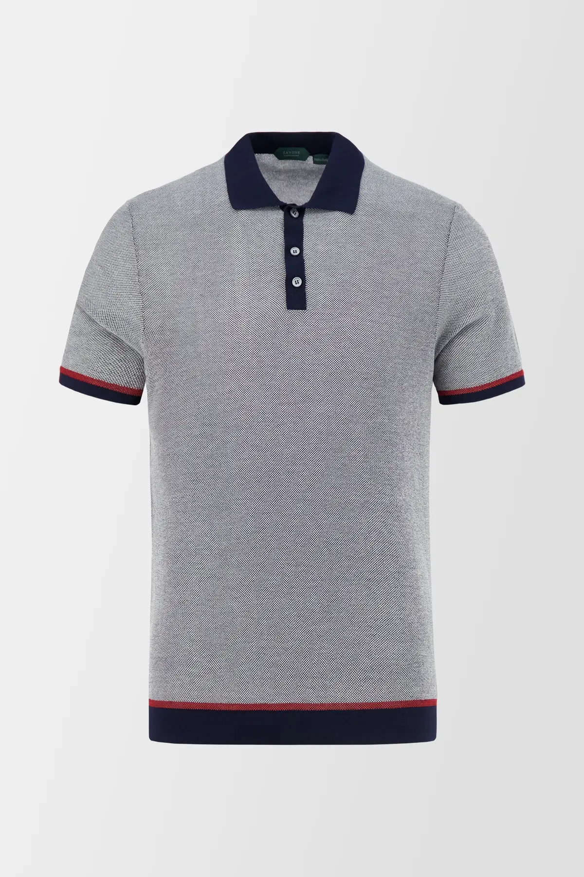 Zanone Grey Classic Polo 1
