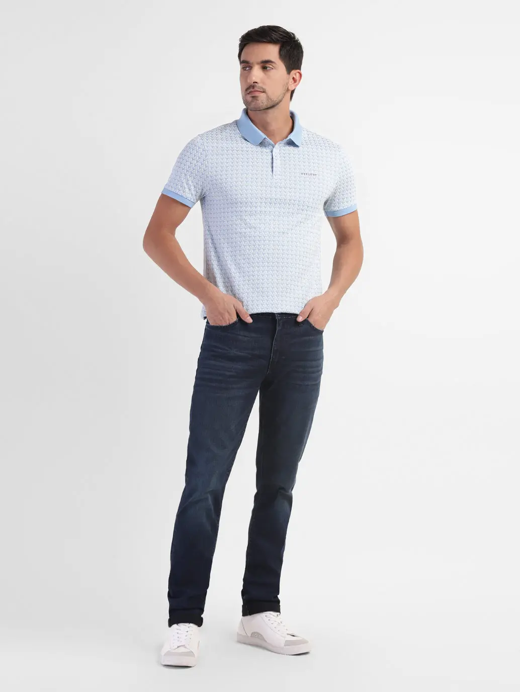 Men's Geometric Print Regular Fit T-Shirt 1