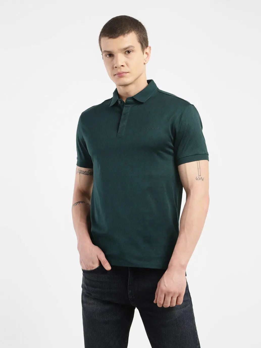 Men's All Over Print Polo Collar T-Shirt 1